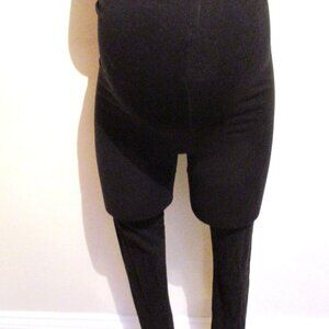 BLOOMING MARVELLOUS MATERNITY BLACK OVER BUMP FULL LENGTH LEGGINGS SIZE 8